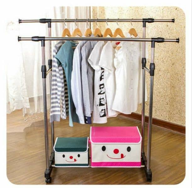 double pole cloth rack ( cloth stand ) 2