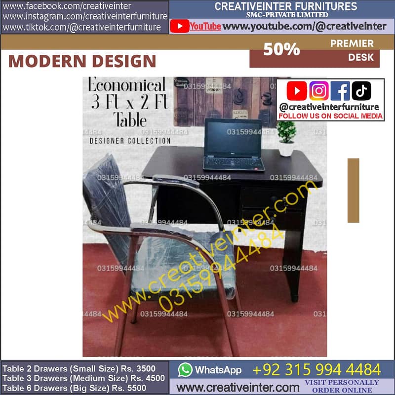Office Book Rack table study laptop computer chair sofa working desk 2