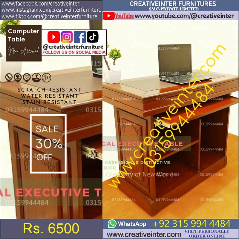 Office table study laptop computer chair sofa working desk workstation 7