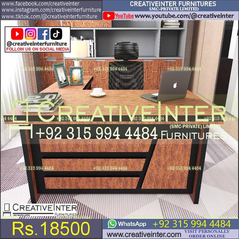 Office table desk sofa set chair workstation study computer meeting 8