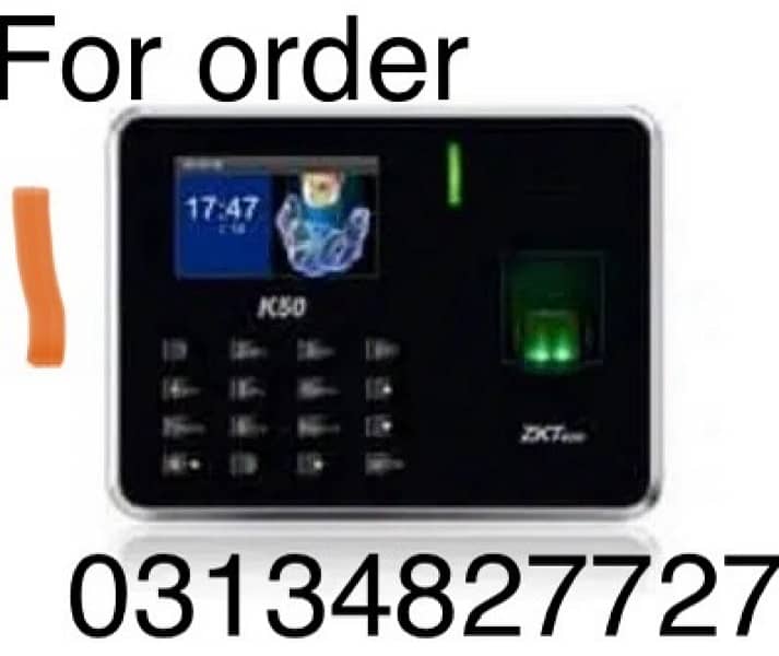 zkteco fingerprint Face Attendence machine Security system 0