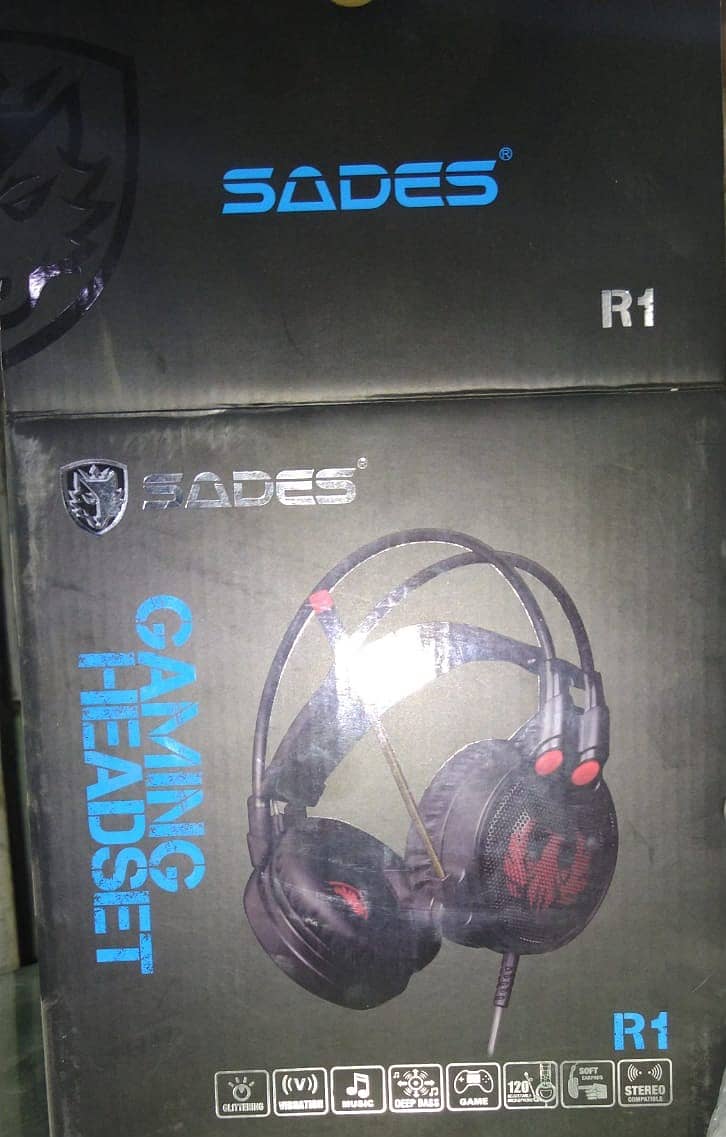 SADES Gaming Headset SA - R1, USB, 7.1CH, LED, 9