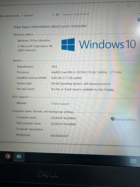 Dell Laptop i5 10th Generation (New) 8