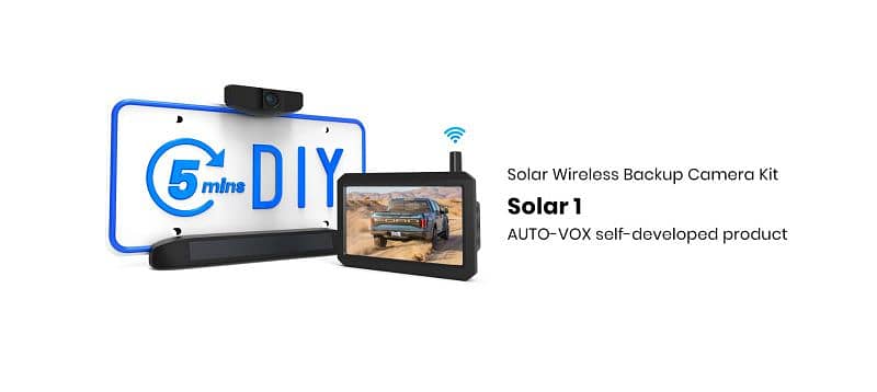 AUTO-VOX Solar 1 Wireless Backup Camera for Car 2