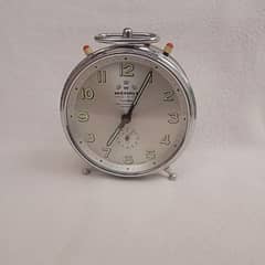 1959's Wehrle Vintage Alarm Clock Three in One Desk clock 0