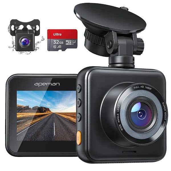 Apeman C420D Front & Rear Dual Dash Cam / Dashboard Camera 1