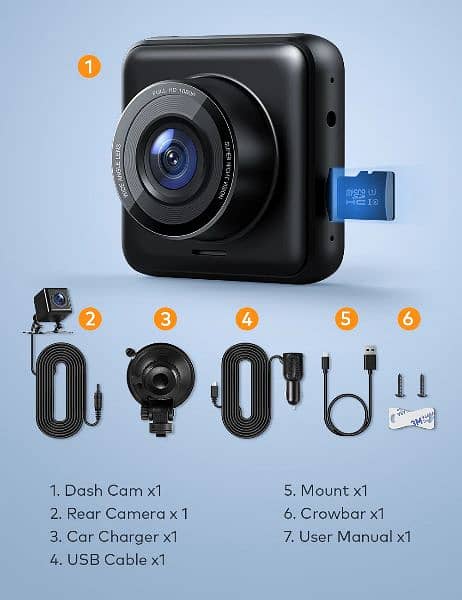 Apeman C420D Front & Rear Dual Dash Cam / Dashboard Camera 10