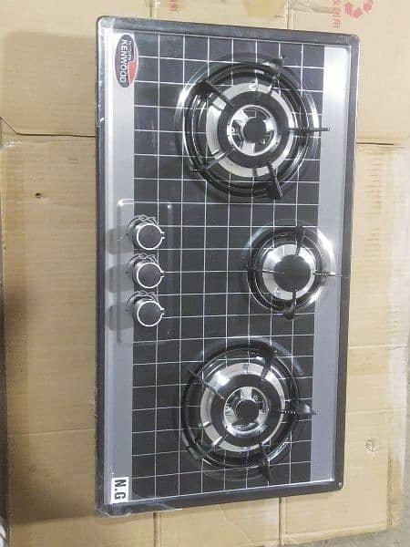 kenwood steel hob Auto 3 burner imported 2 years warranty and service 3