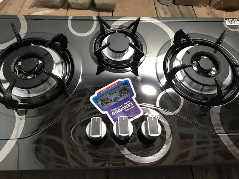 kenwood steel hob Auto 3 burner imported 2 years warranty and service 5