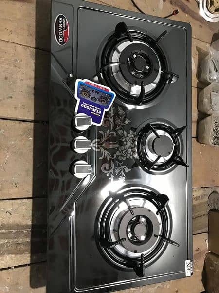 kenwood steel hob Auto 3 burner imported 2 years warranty and service 6