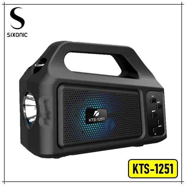 Original KTS 1251 Portable Solar Rechargeable Wireless Speaker 2
