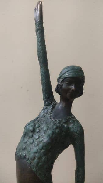 antique bronze Dancing Lady  Finishing Pose Weight 2.05 Kgs
Height 19 2