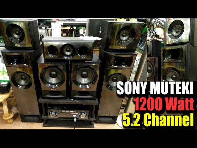 Sony 5.2 Dolby Digital/DTS Cinimetic Bass Reflux Home theater 1