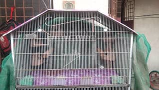 5 Portion Cage New for Love birds , Coctail, Finches , Ringneck , Bajr 0