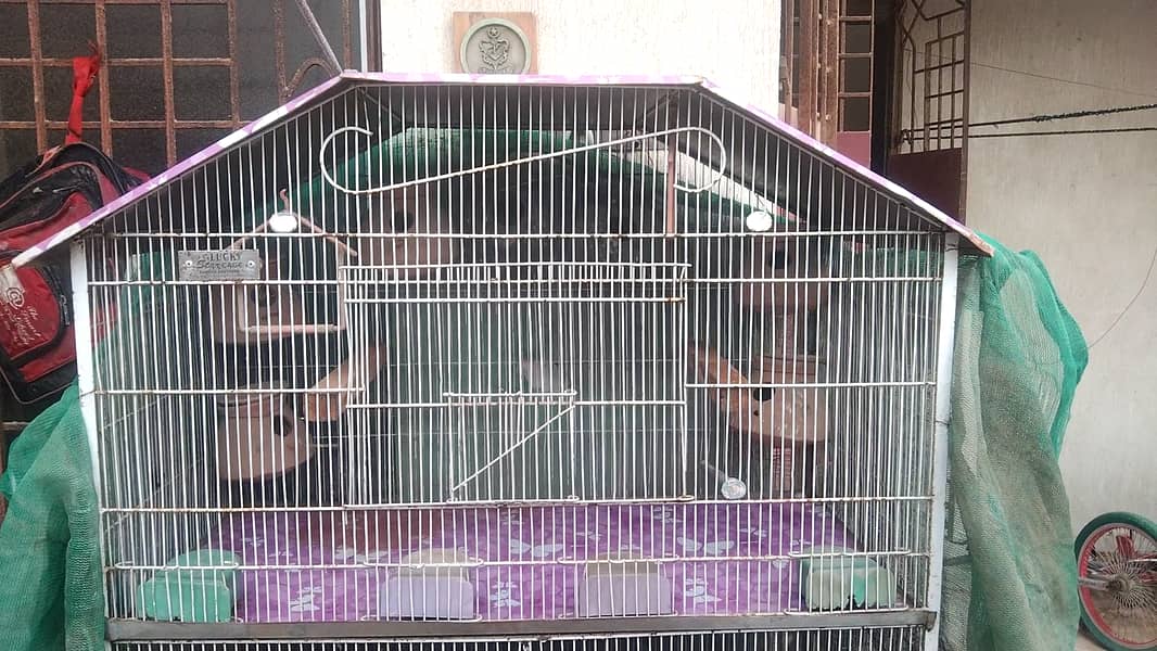 5 Portion Cage New for Love birds , Coctail, Finches , Ringneck , Bajr 6