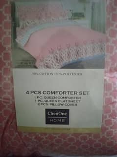 AC comforter with complete bed set for sale