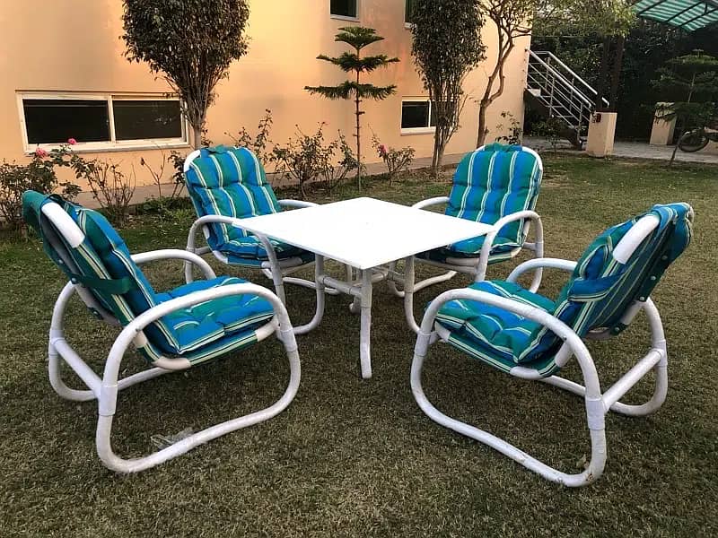 Outdoor PAtio furniture, Garden chairs, Lawn rooftop, PVC resting 19