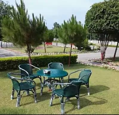 Outdoor Furniture, Patio lawn dining chairs, UPVC Plastic comfortable 3