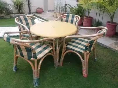 Outdoor Furniture, Patio lawn dining chairs, UPVC Plastic comfortable 6