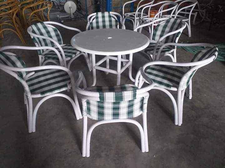 Outdoor Furniture, Patio lawn dining chairs, UPVC Plastic comfortable 8
