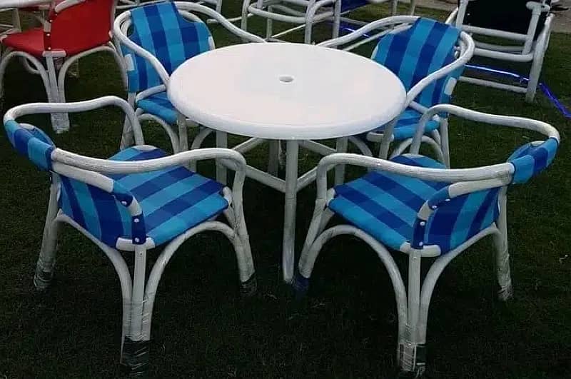 Outdoor Furniture, Patio lawn dining chairs, UPVC Plastic comfortable 14