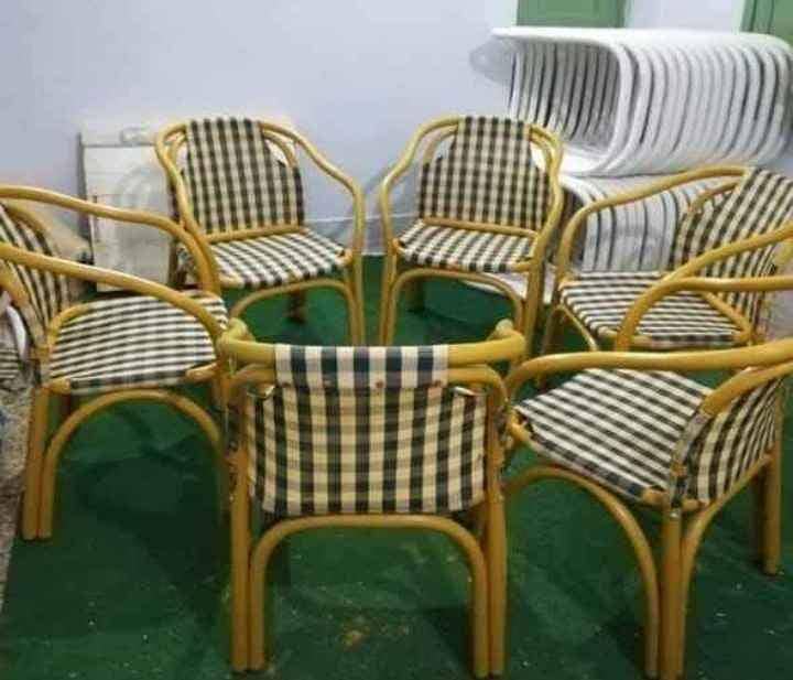 Outdoor Furniture, Patio lawn dining chairs, UPVC Plastic comfortable 19
