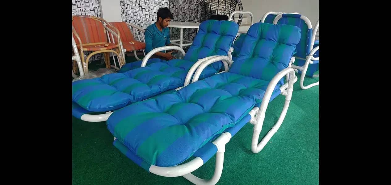 Swimming Pool side Loungers chairs, Resting beds, sunabth outdoor seat 2