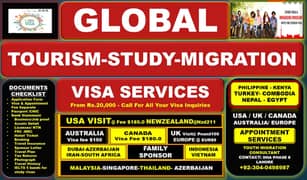 USA-CANADA-AUSTRALIA-NEWZEALAND-EUROPE-UK TOURISM, STUDY,MigrationVisa