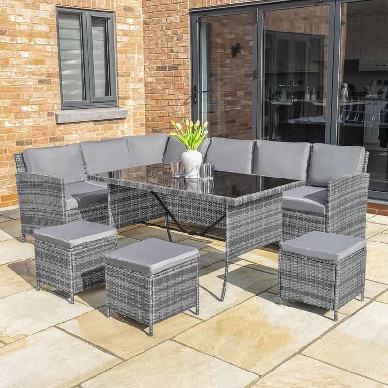 patio outdoor sofas chairs, Sofa set lawn garden balcony terrace 3