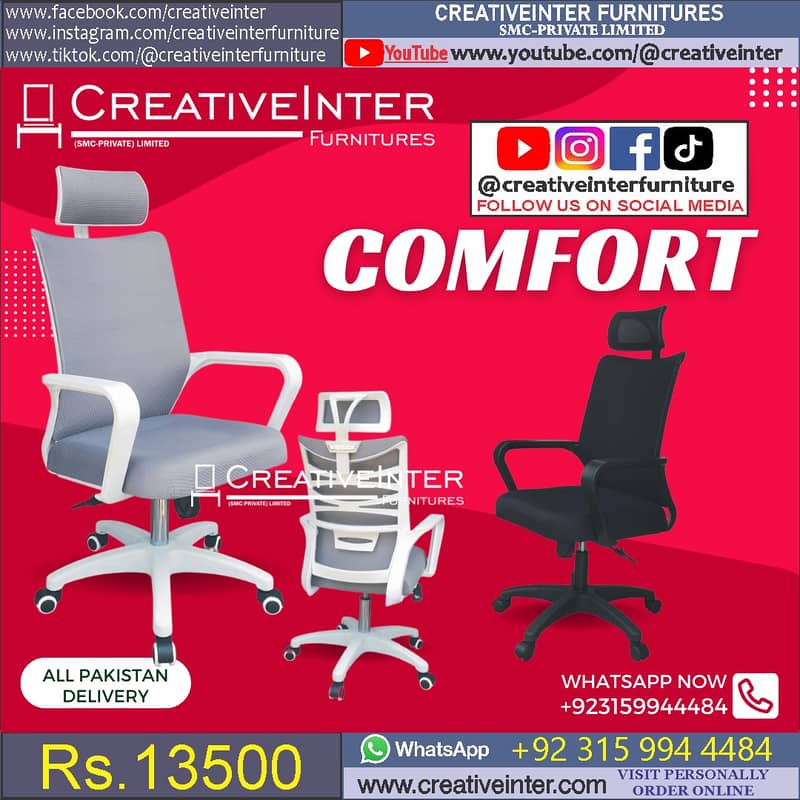 Office table chair CEO Executive Mesh Desk Staff Visitor Sofa Manager 14
