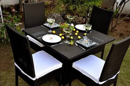 Rattan outdoor furniture, Patio Lawn garden chairs, hotel restaurant 3