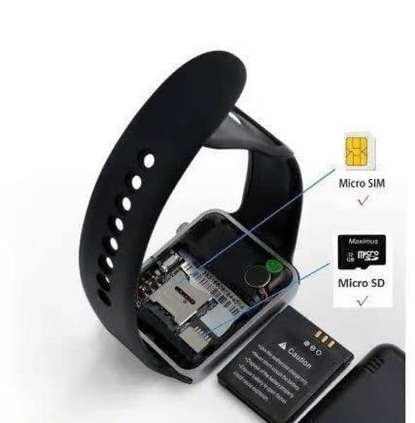 smart watch sim & memory card supported 1