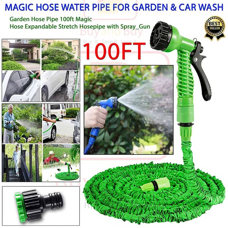 Magic Hose Water Pipe 50ft for Garden & Car 03045341601 1