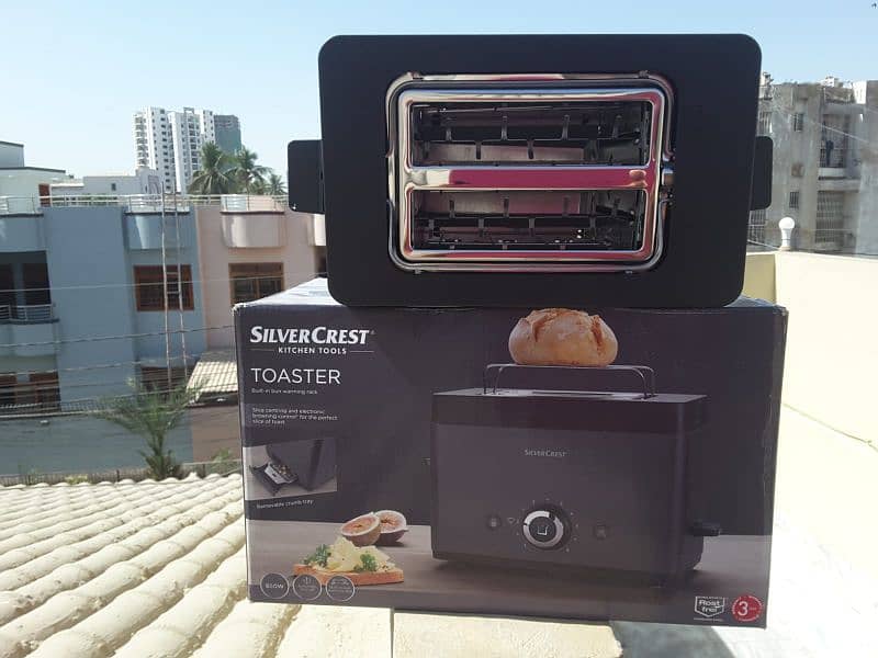 SILVER CREST TOASTER Germany 3 year warranty 12