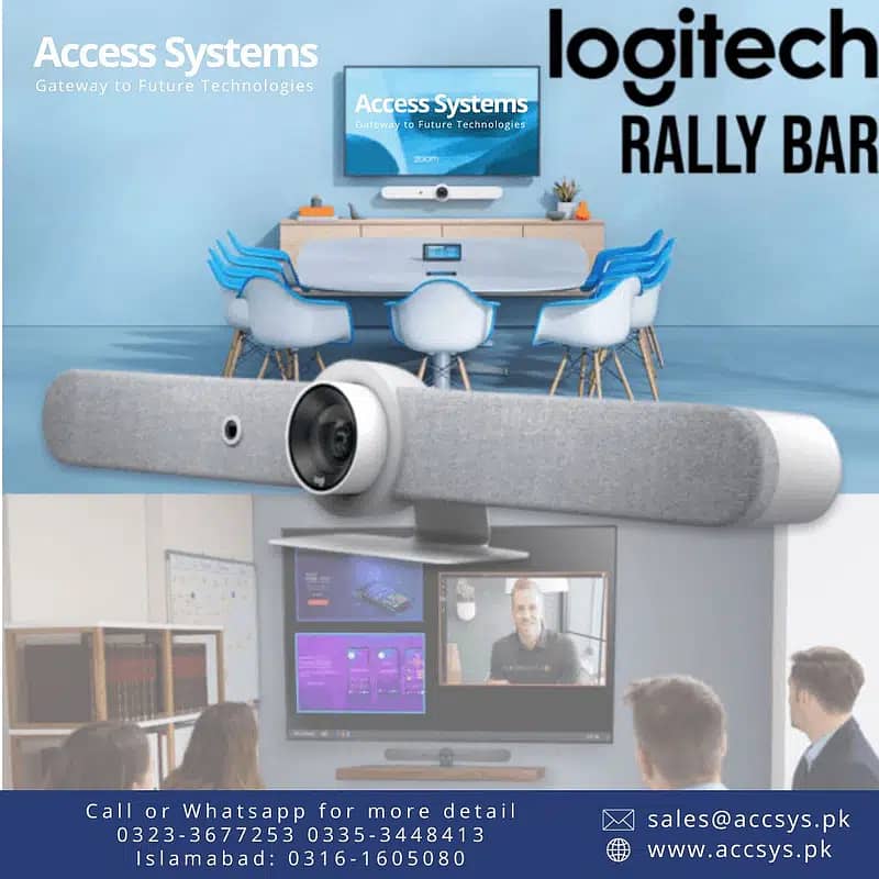 Logitech Meetup Audio video conferencing RallyBar Accsys. pk03353448413 10