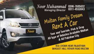 Multan Family Dreams Rent A Car Tour & Tourism