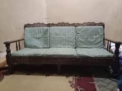 5 seaters pure shesham chinoti wooden sofa set
