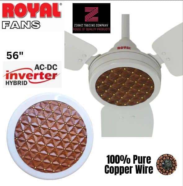 Royal Fan Ceilng 56inch passion model pure copper wire 3