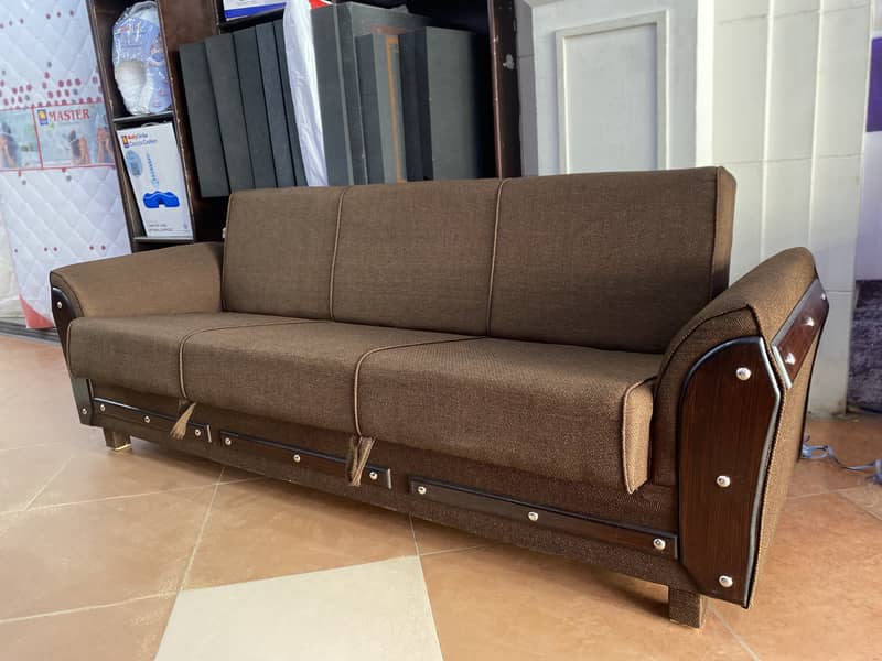 sofa + bed (sofa cum bed)(2in1)(Molty foam)(10 years warranty ) 1