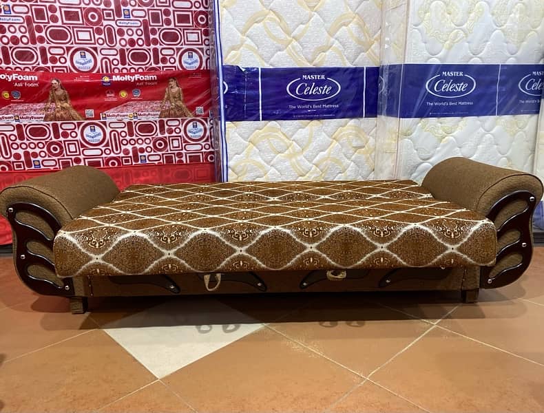 sofa + bed (sofa cum bed)(2in1)(Molty foam)(10 years warranty ) 4