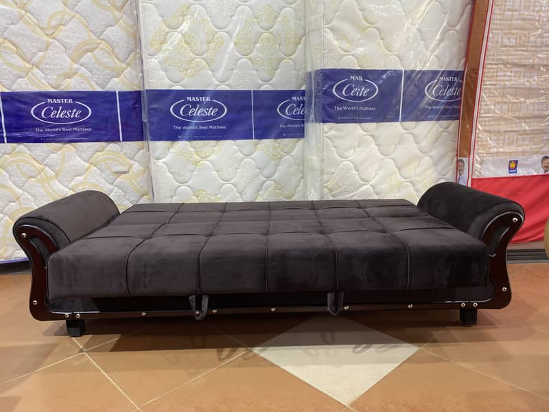 sofa + bed (sofa cum bed)(2in1)(Molty foam)(10 years warranty ) 8