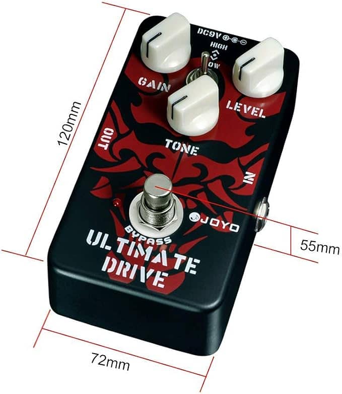 JOYO JF-02 Ultimate Overdrive Pedal, Featuring True Bypass Wiring 917 1