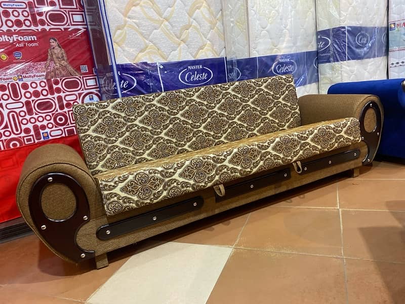 sofa cum bed (2in1)(sofa + bed )(Molty foam )(10 years warranty ) 7