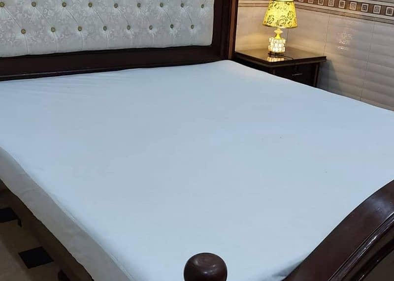 water proof mattress cover available single & double bed 2