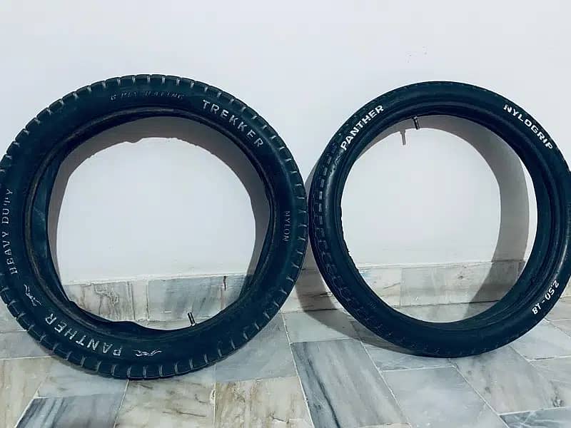 Honda CG125 Front and Back Tyre 0