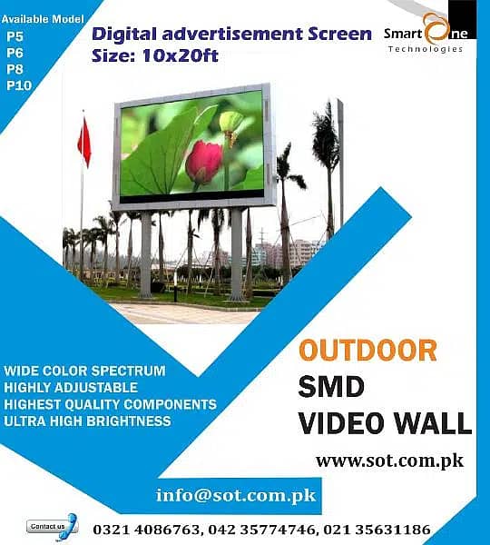 Smd Led Digital Advertising Screens / SMD Screens all Sizes and Types 0