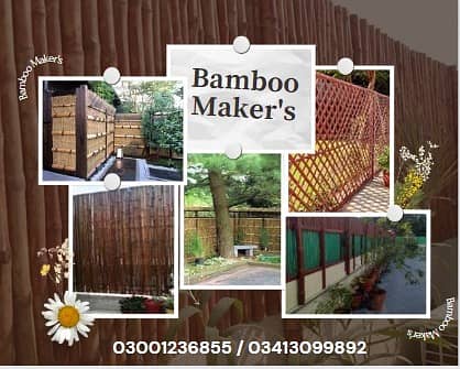 Jaffri walls/bamboo work/bamboo huts/animal shelter/parking shades 9