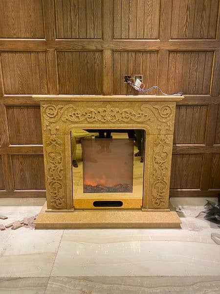 electric 3d remote control fireplace. customize sizes 2
