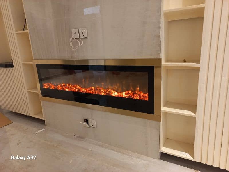 electric 3d remote control fireplace. customize sizes 8