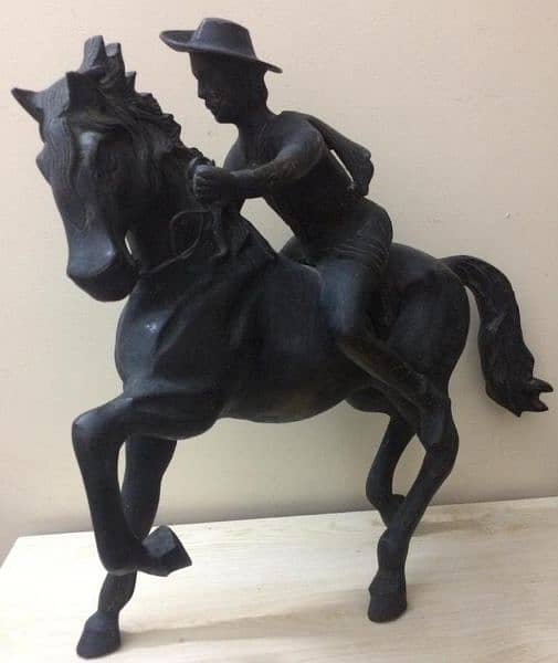 antique American horseman big size old brass what's app 03071138819 3